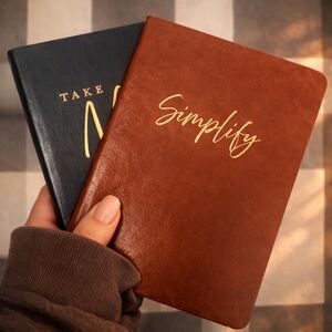 New! Simplify Leather 90s Notebook CBK Style